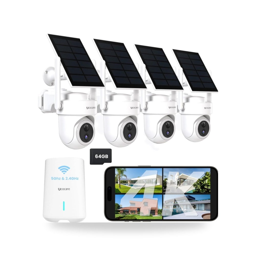 مقياس نظام كاميرا مراقبة منزلية يوكوكير 4K 8MP موديل B0H1C5K5S2 | متجر ريمكو