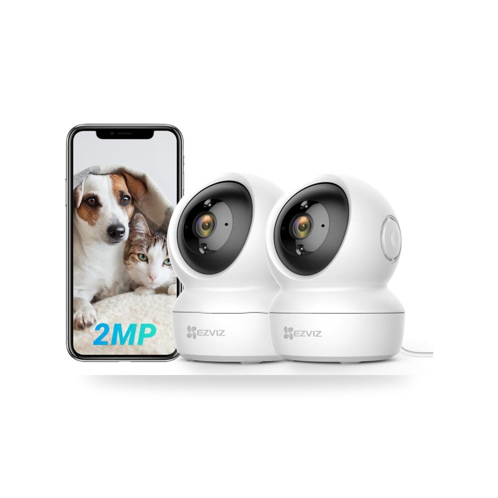 كاميرات مراقبة واي فاي داخلية EZVIZ C6N قطعتين - حماية ذكية ومنزل آمن