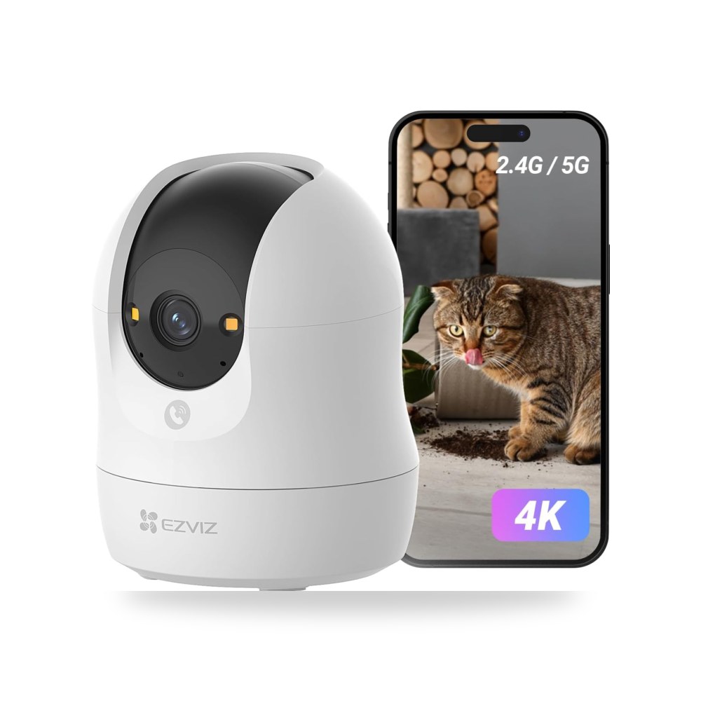 كاميرا مراقبة داخلية 4K واي فاي 360 درجة من EZVIZ موديل C6N