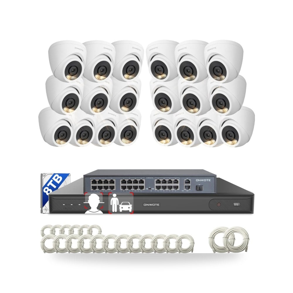 موصلات نظام كاميرا مراقبة 12MP NVR 32 قناة اونوت B0BLSFG4K7 | ريمكو السعودية