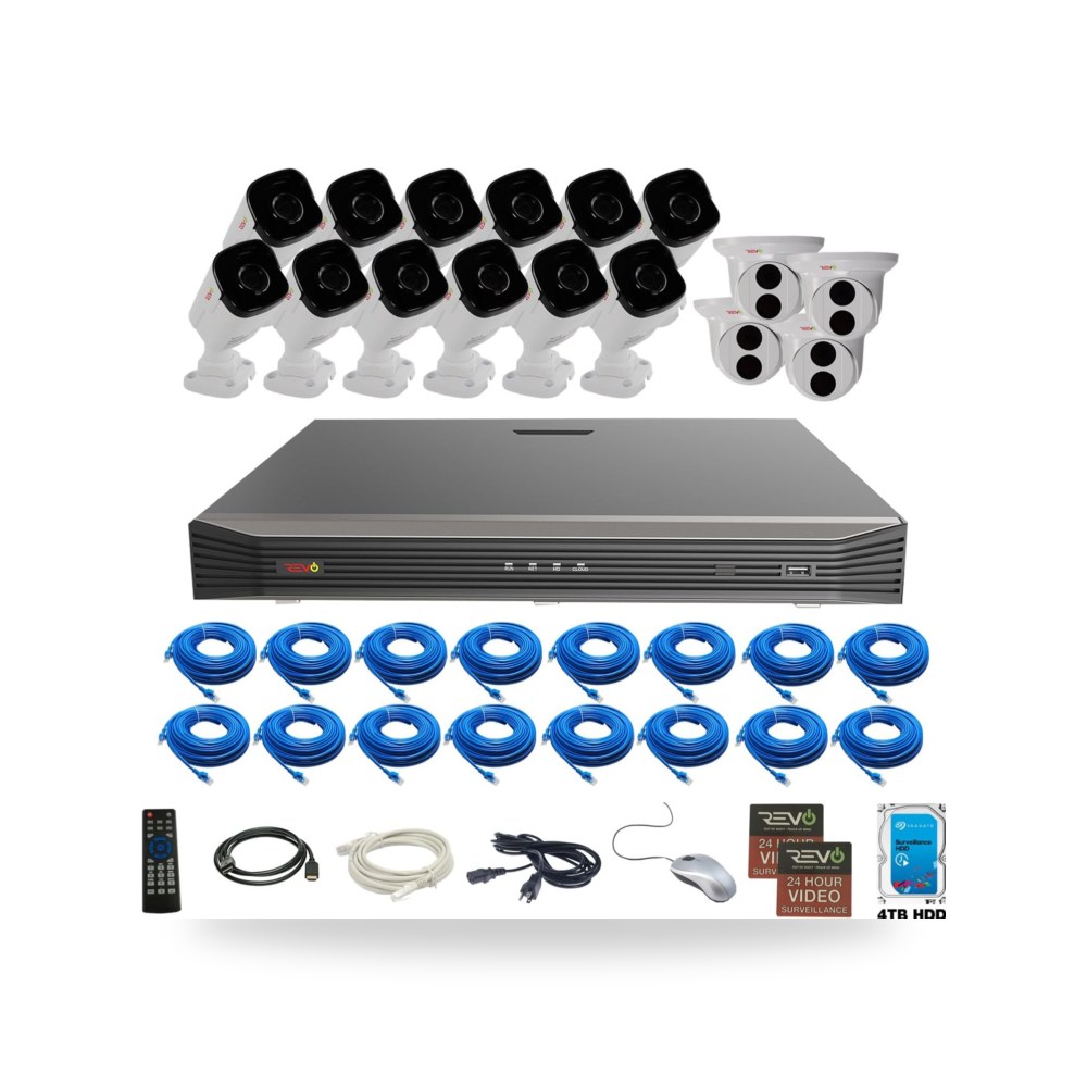 ريفو نظام أمان أميريكا ألترا 16 قناة 4TB HDD 4K IP NVR موديل B01N2YMIXM