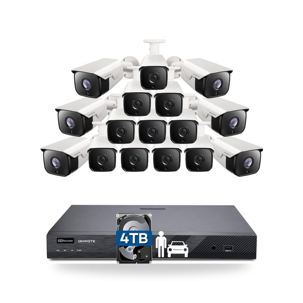 موصلات نظام كاميرا مراقبة 16 قناة 4K PoE اونوت موديل B082TRF1ZG - متجر ريمكو