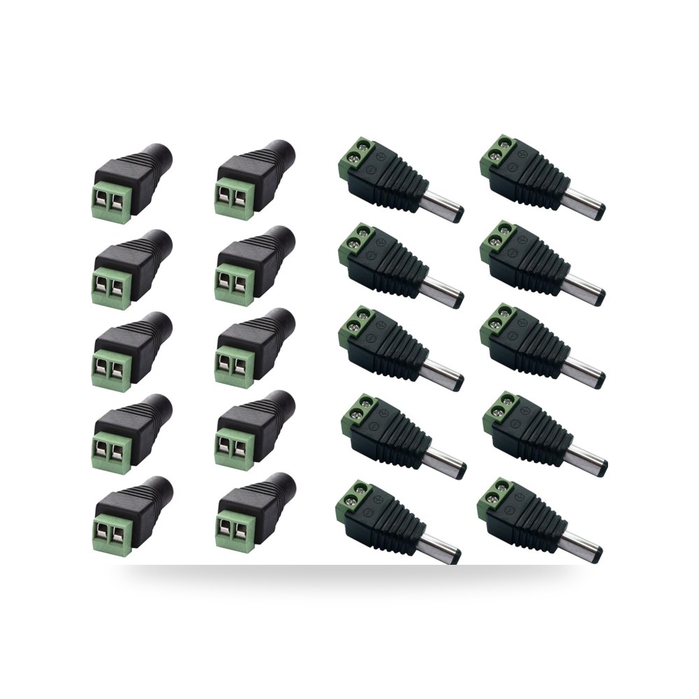 شريط بوسدو موصل محول مقبس طاقة تيار مستمر 10 موديل B01ER6QWAY