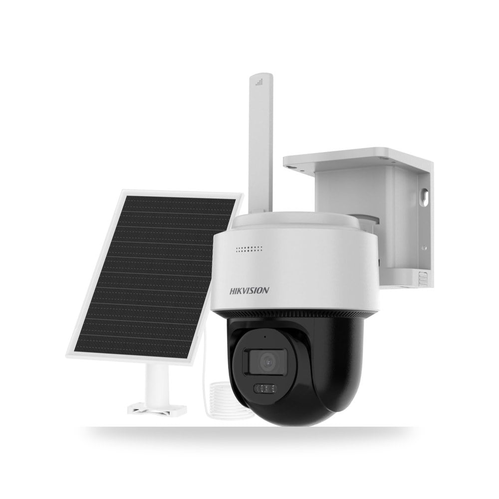 كاميرا مراقبة هايكفيجين DS-2CFSP4 تعمل بالطاقة الشمسية 4G - دقة عالية