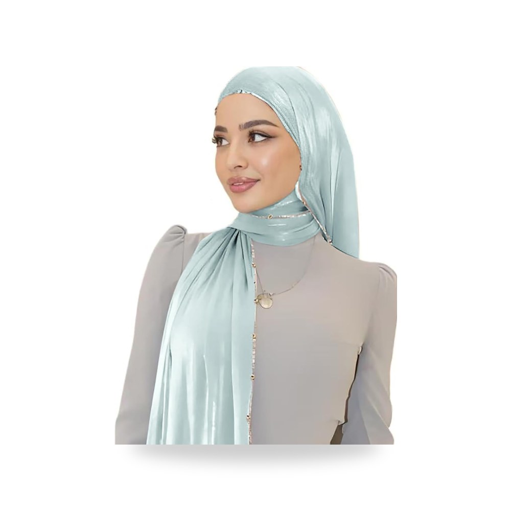 حجاب لامع للحفلات، وشاح أنيق وخفيف الوزن للنساء من بيس براي