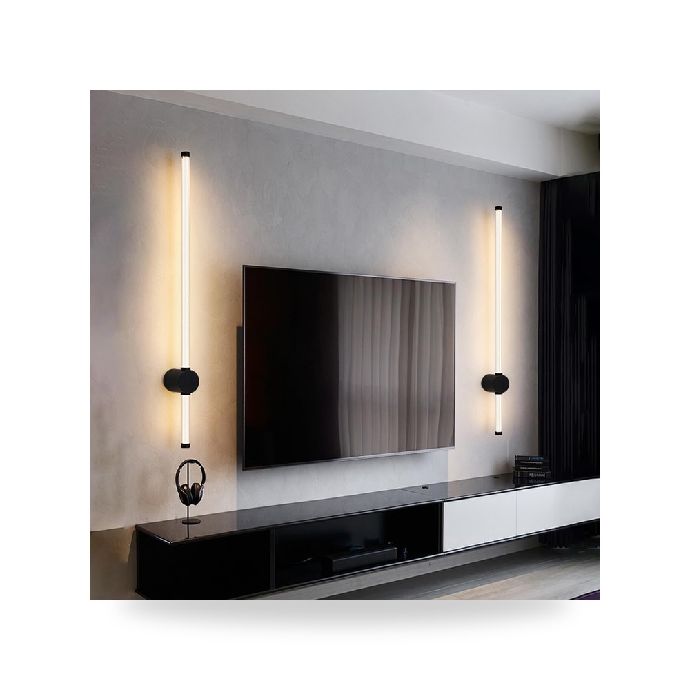 وحدة إنارة من ليدبتس.جي بي أسود للداخلي من معدن وحديد قابلة للدوران