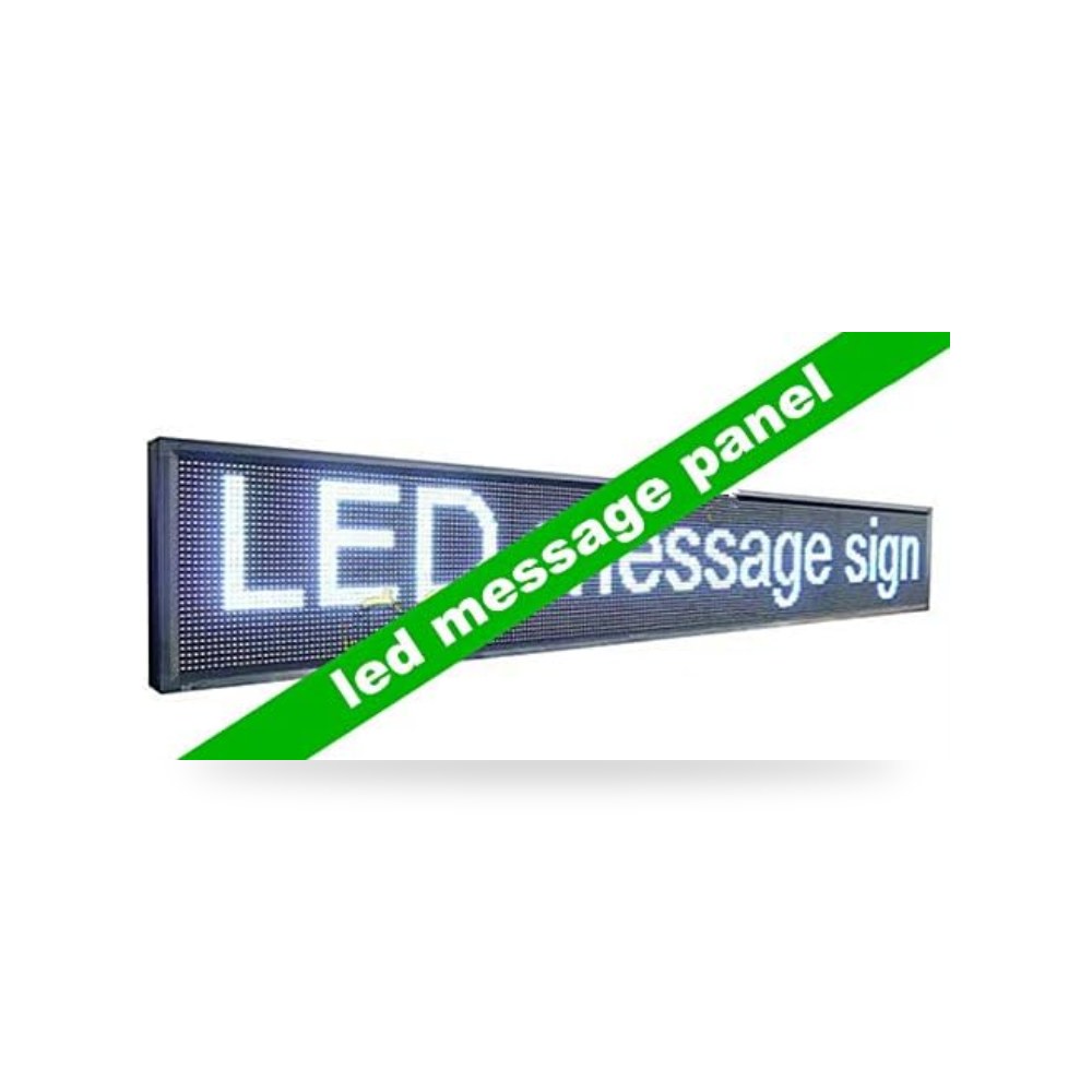 لوحة رسائل LED خارجية دي جيه جي في جي تي اف | شاشة بيضاء موديل B0DCG5NQSN