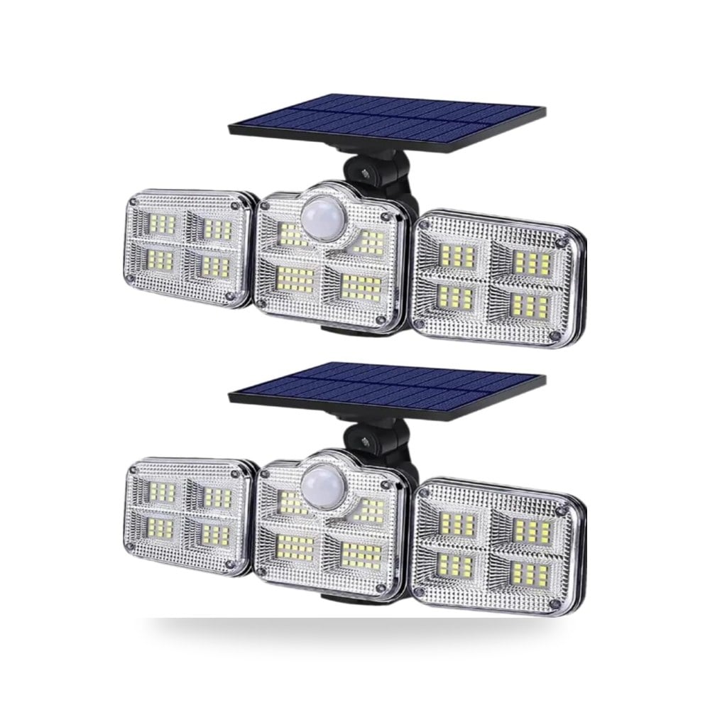 جهاز استشعار حركة يعمل بالطاقة الشمسية باضاءة LED بيضاء