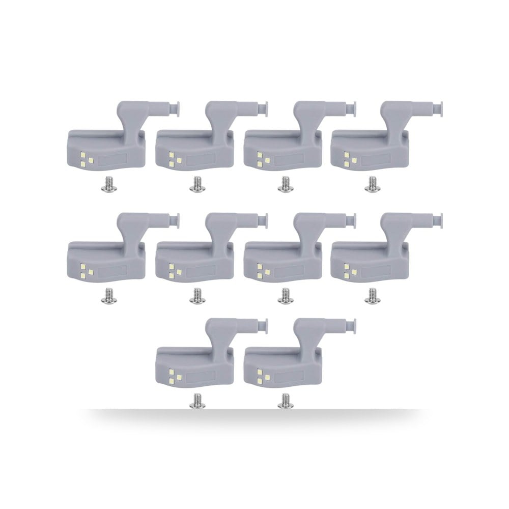 10 مجموعات من مصابيح استشعار LED المفصلة للخزائن المنزلية