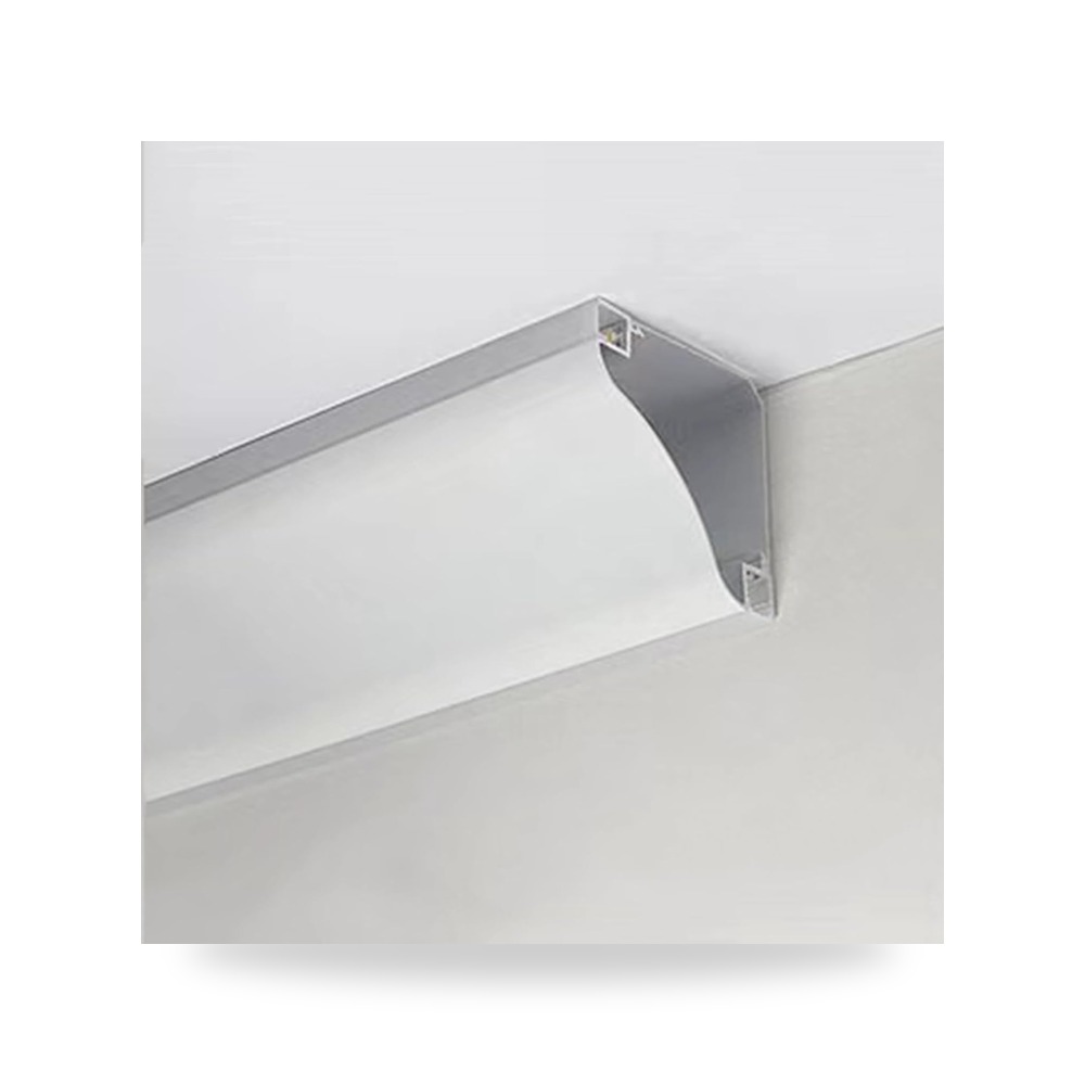 اضاءة بتصميم تاج ابيض - موزع اضاءة LED 16 متر من الالومنيوم الالومنيوم لديكور المنزل