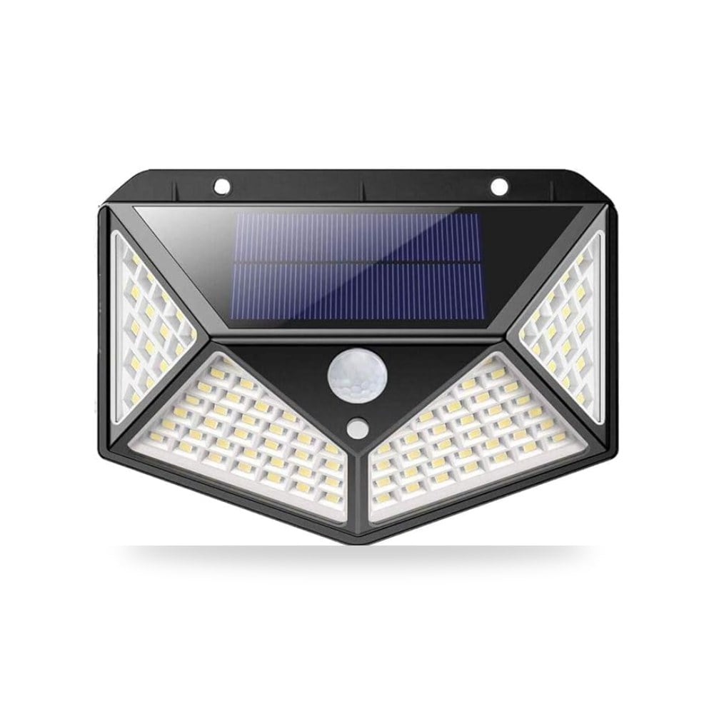 كشاف LED خارجي 114 مع لوحة شمسية، مصباح مقاوم للماء مع سكوادو