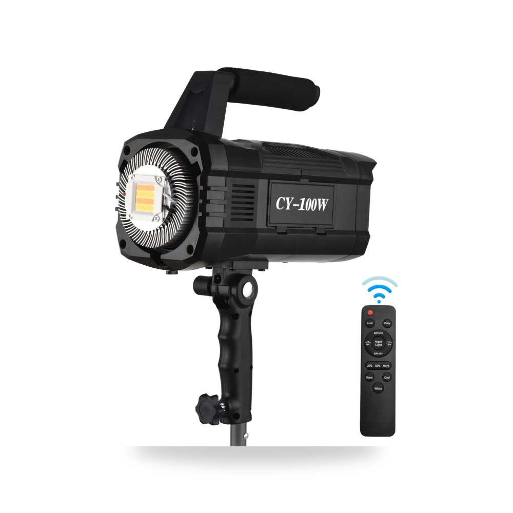 اضاءة فيديو CY-100 واط LED للتصوير | اضاءة سي او بي بقوة 100 واط