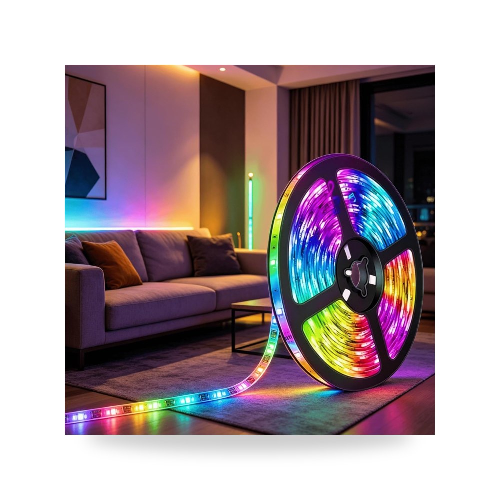 شريط إضاءة LED RGB USB متعدد التحكم مزامنة ألوان ديناميكية موديل B0GZZ5LHZB