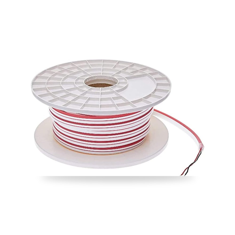 شريط اضاءة LED نيون مرن 12 فولت جاندي احمر 25 متر | Reemco