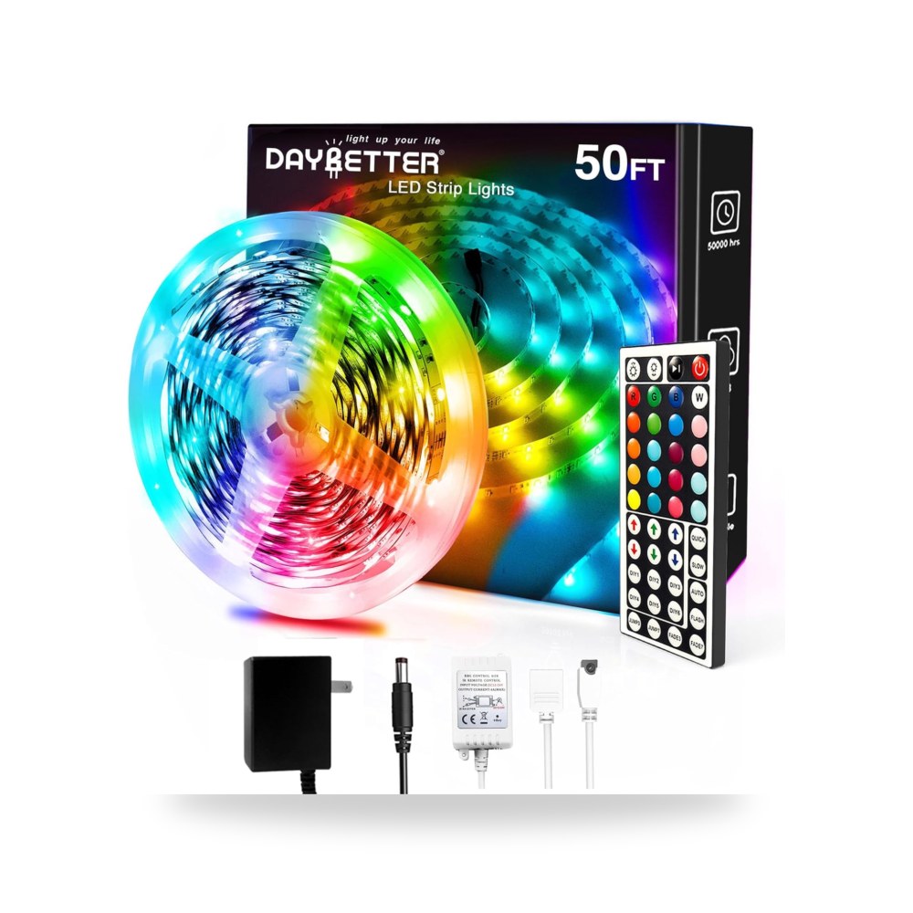 دايبيتير شريط اضاءة LED 5050 موديل B08B8BB51N بجهاز تحكم عن بعد - ريمكو