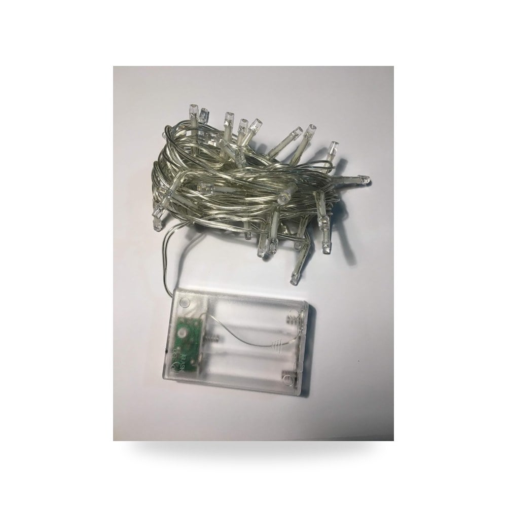 شريط إضاءة LED بطول 5 متر لون أصفر يعمل ببطاريات AA موديل B081VFRYL4
