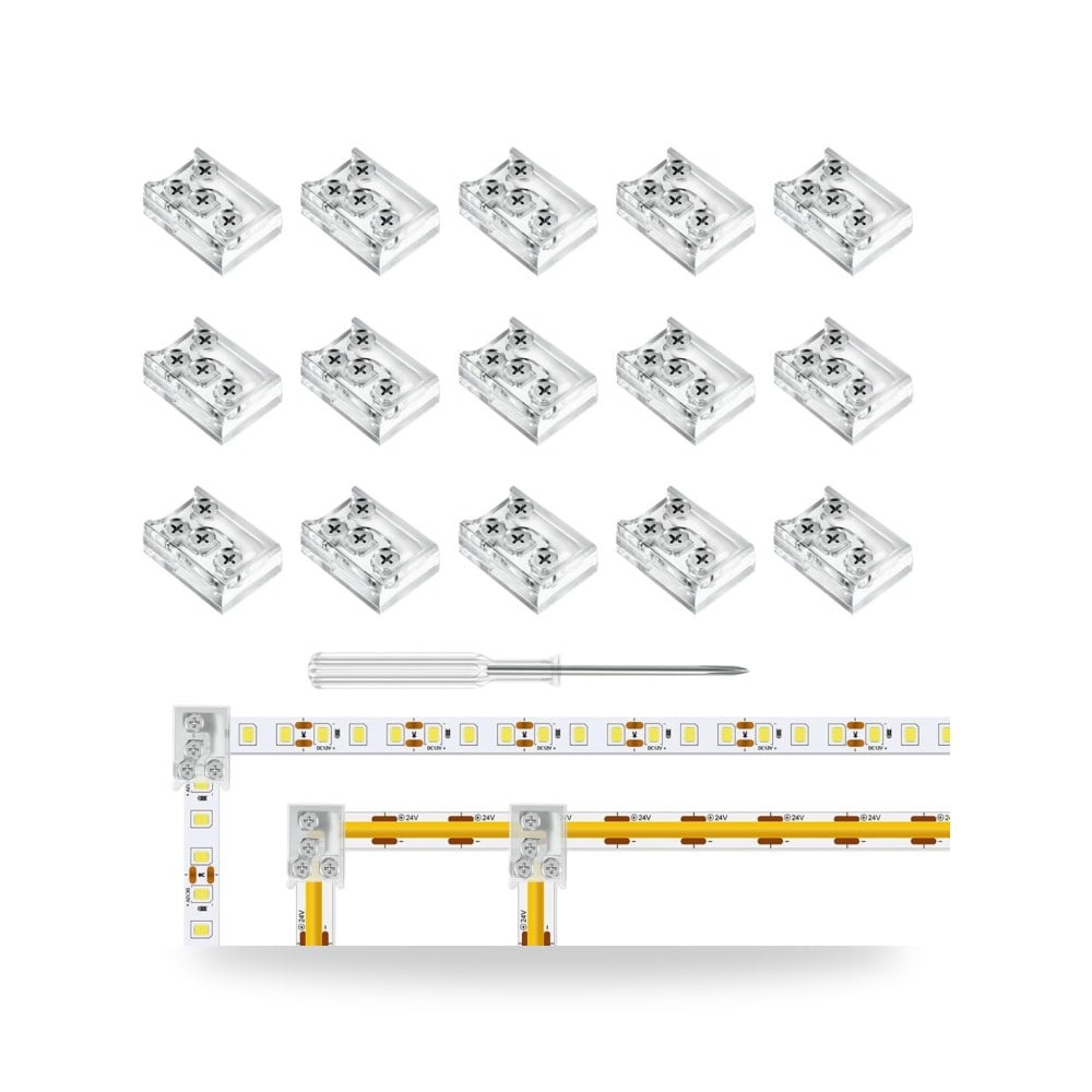 ار جي بي زون موصل LED على شكل حرف T - L بدبوسين 10 مم، عبوة