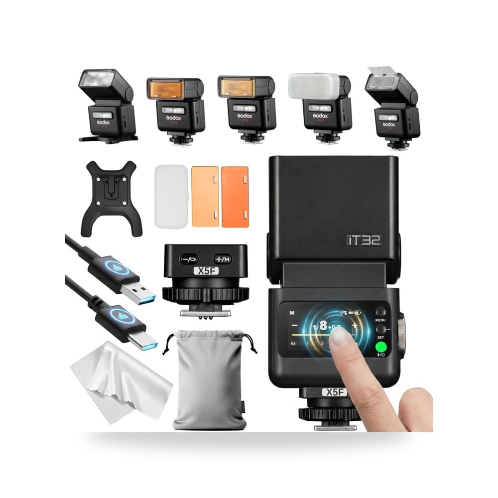 غودوكس فلاش كاميرا iT32 TTL مع مشغل X5F لفوجي فيلم، 2.4G