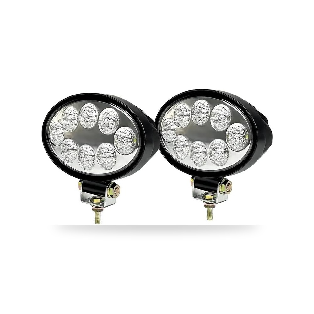 جيه اي اس لايت مصابيح عمل LED بيضاوية 12 - 24 فولت 24 قطعتين