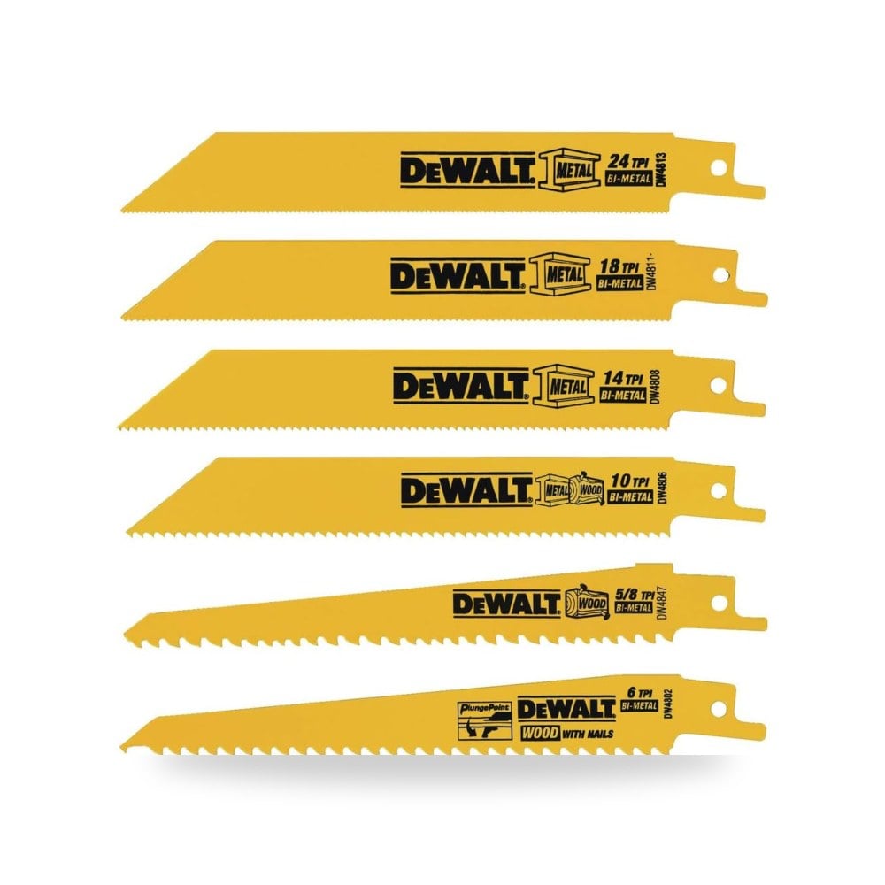 طقم ديوالت شفرات منشار ترددي، مجموعة قطع موديل DW4856