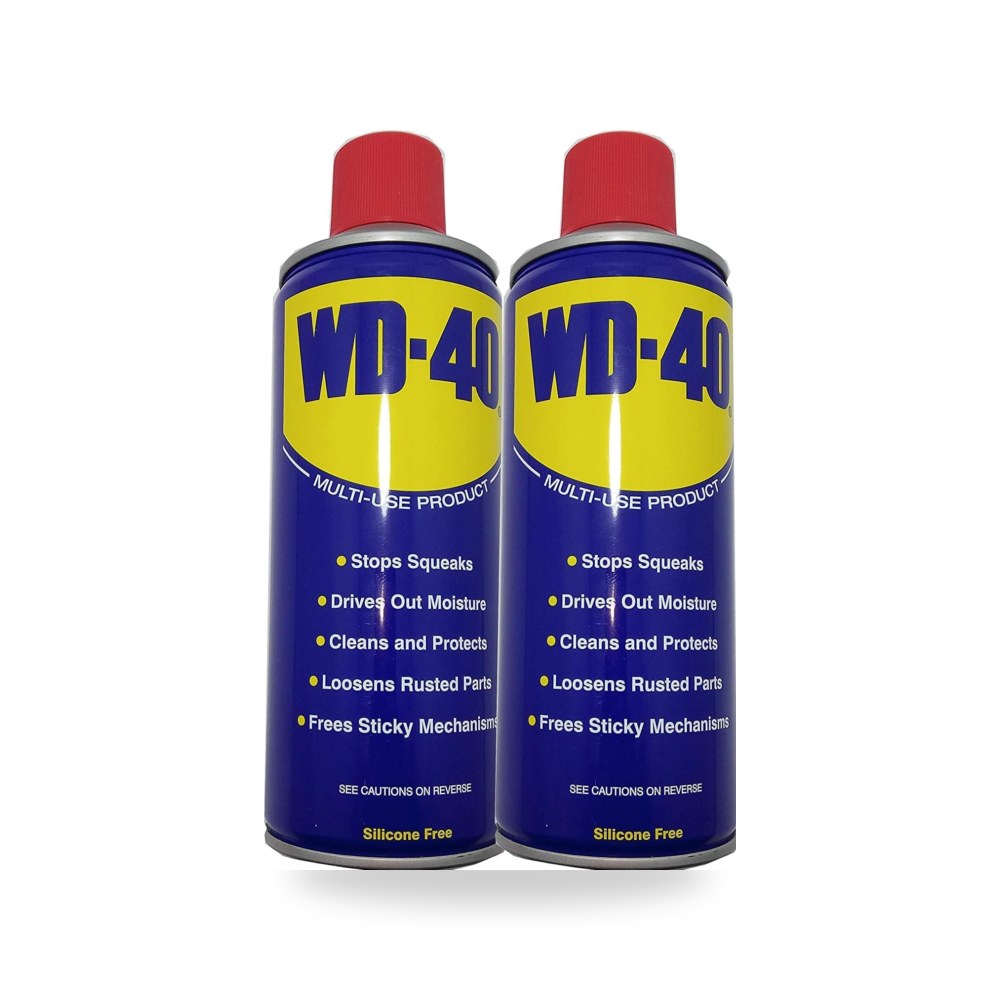 بخاخ زيت تشحيم متعدد الاستخدامات 200 مل عبوة قطعتين موديل WD-40