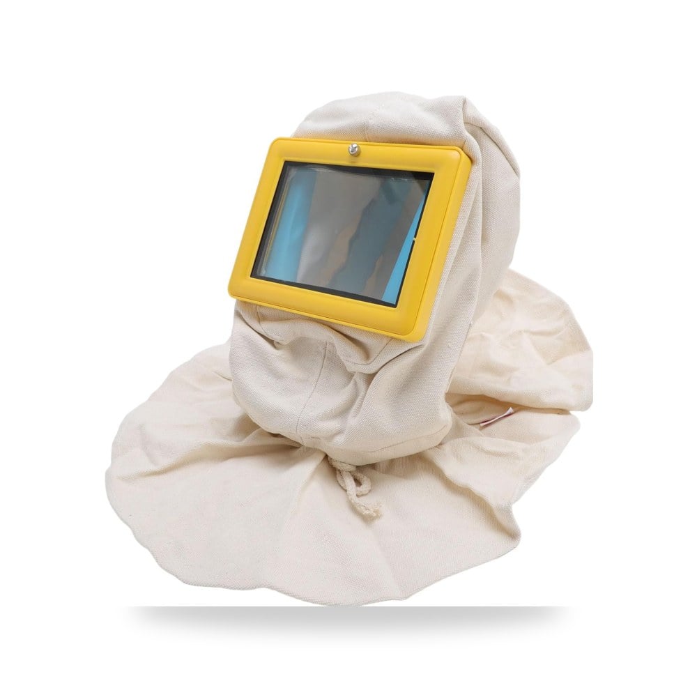 خوذة ساندبلاستر، خوذة عدسة زجاجية مزدوجة يشيري