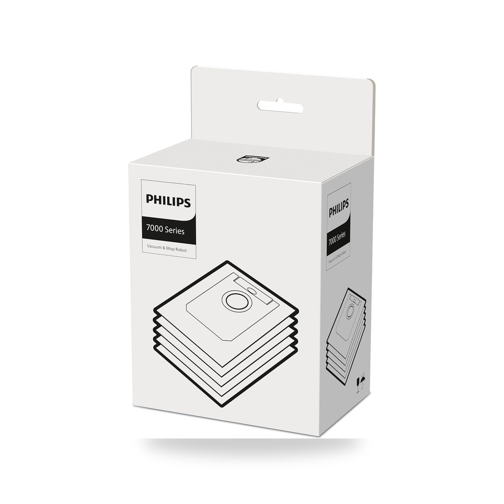 أكياس غبار لروبوتات هوم رن 7000 من فيليبس، 5 × أكياس غبار، موديل XU7100