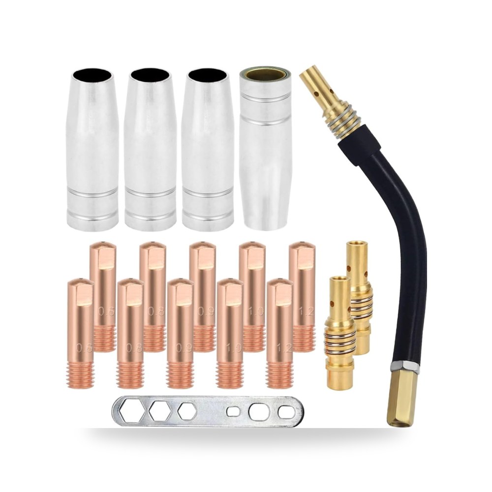رؤوس لحام ايتبال MB15 15AK MIG MAG - طقم 4 قطع بجودة معتمدة | ريمكو