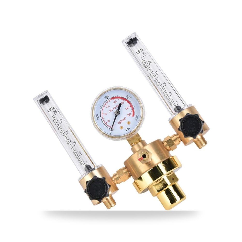 منظم أرجون مزدوج الأنبوب WX-562 | منظم غاز G5/8 مع مقياس تدفق
