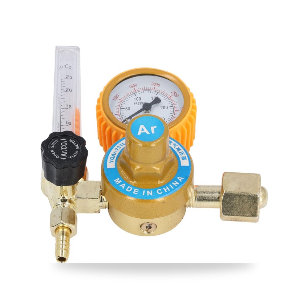 منظم غاز الأرجون الوميجور نطاق ضغط 0-3500 PSI ألومنيوم متين (Reemco)