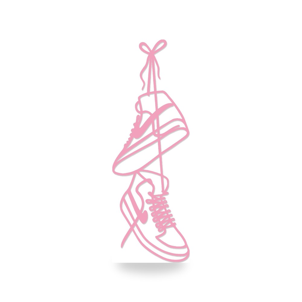 ديكور حائط معدني للاحذية الرياضية من تزويق، ديكور فريد