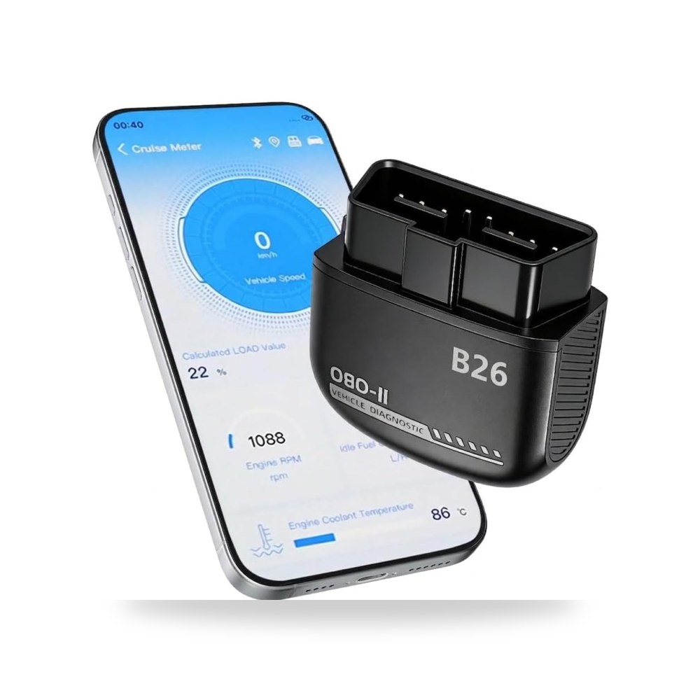 ماسح أعطال السيارات B26 مطور بتقنية بلوتوث ومتوافق مع أجهزة سيوسى