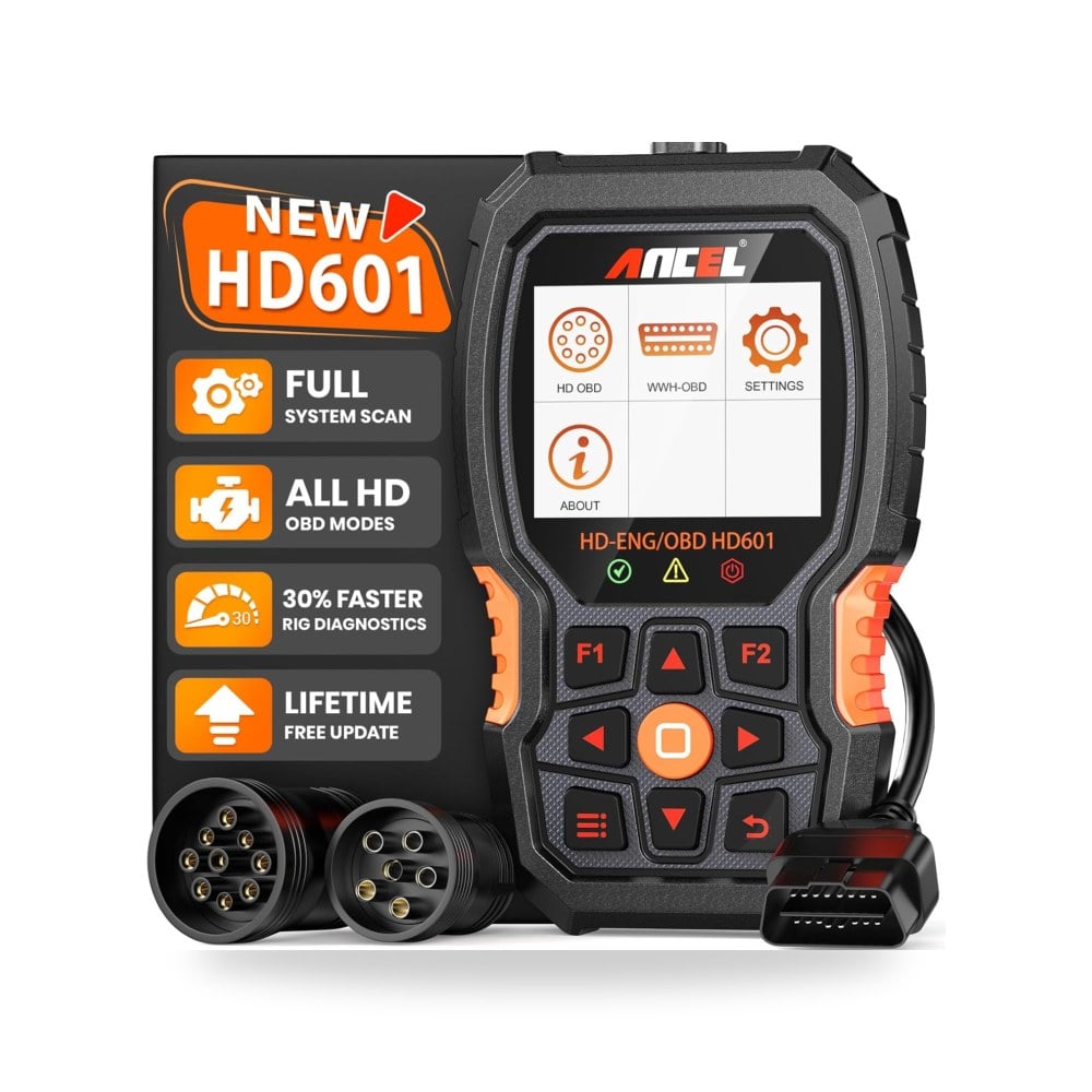 انسيل ماسح ضوئي جديد HD601 للشاحنات، اداة مسح تشخيصية بنظام