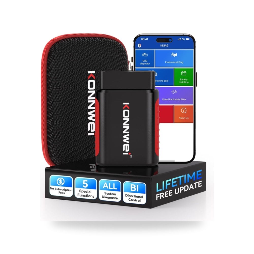 جهاز فحص تشخيصي OBD2 عبر البلوتوث بتحكم ثنائي الاتجاه لفحص كدياج