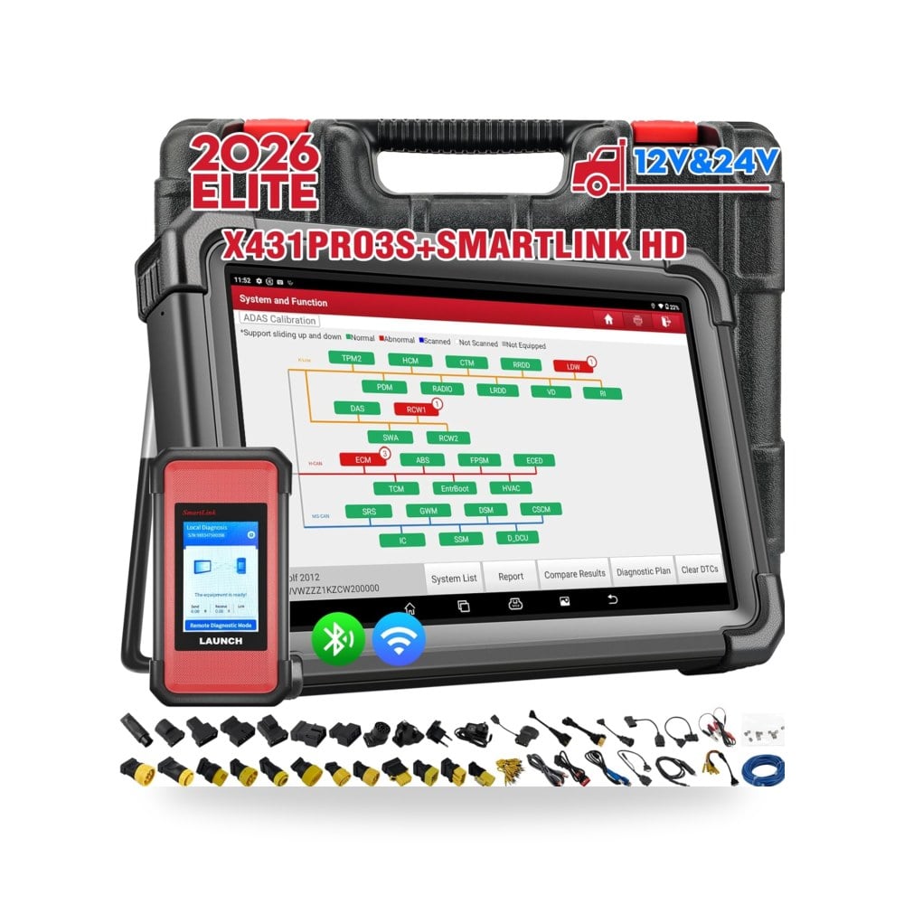 ماسح ضوئي جديد 2023 X431 PRO3S + HDIII من لونش، اداة مسح