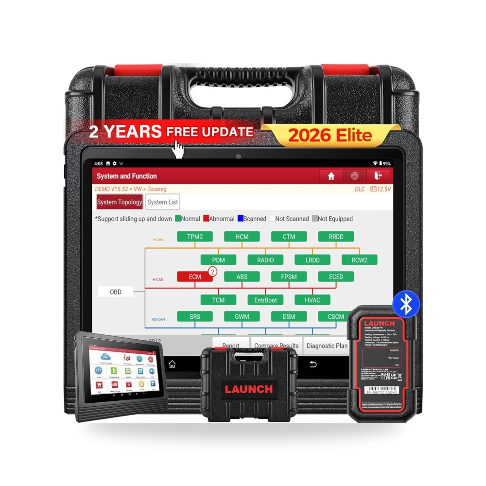 لونش X431 PRO3 (V+ 5.0) 2024 اداة مسح ضوئي ثنائية الاتجاه 41 خدمة موديل 2-Year