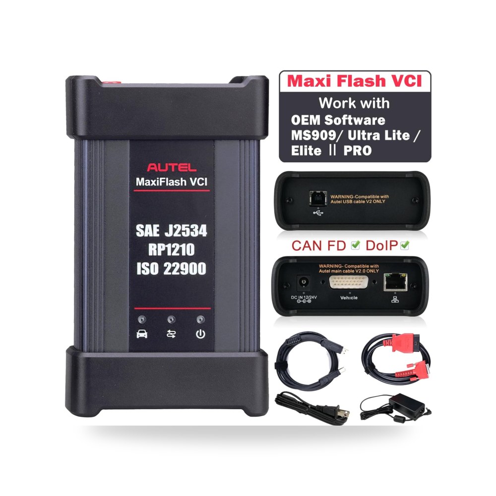 اوتيل مجموعة VCI من ماكسي فلاش J2534 اداة اعادة برمجة J2534 موديل D-PDU