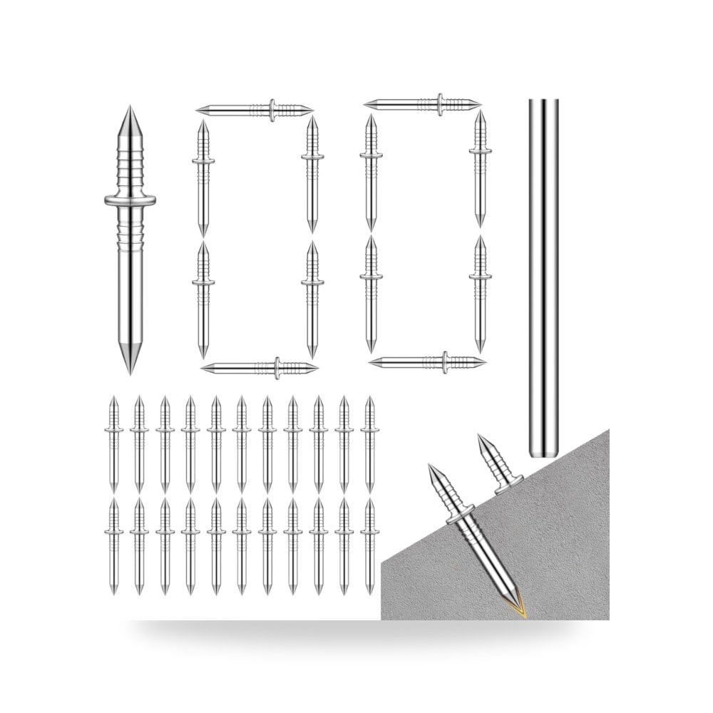مسامير لزخرفة لوح القاعدة - 100 قطعة من البراغي المخفية غير جينيريك