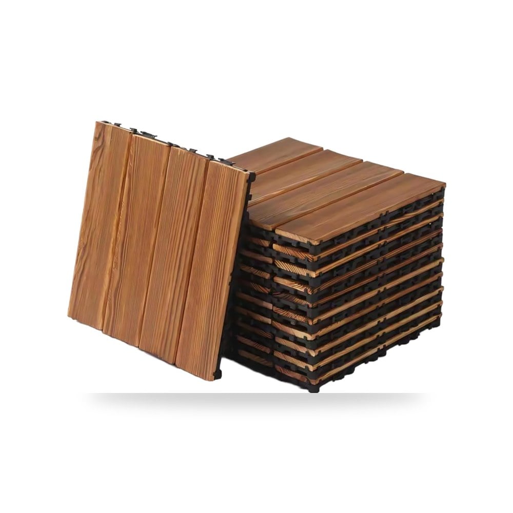 ارضيات خشبية متشابكة من روني مقاس 30 × 30 سم (10 قطع)