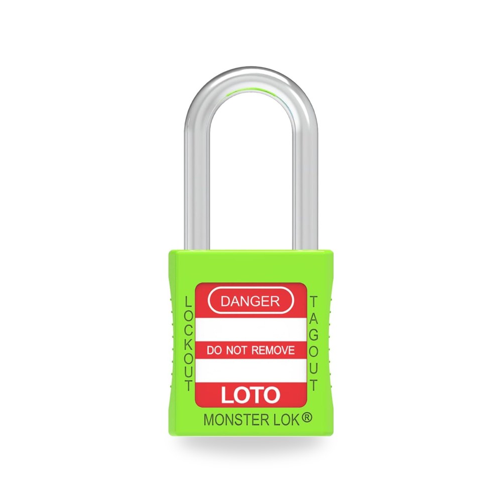 لوتو مينا للسلامة المهنية (LOTO MENA) - قفل أمان وعزل صناعي LOTO فائق التحمل مع قوس فولاذي