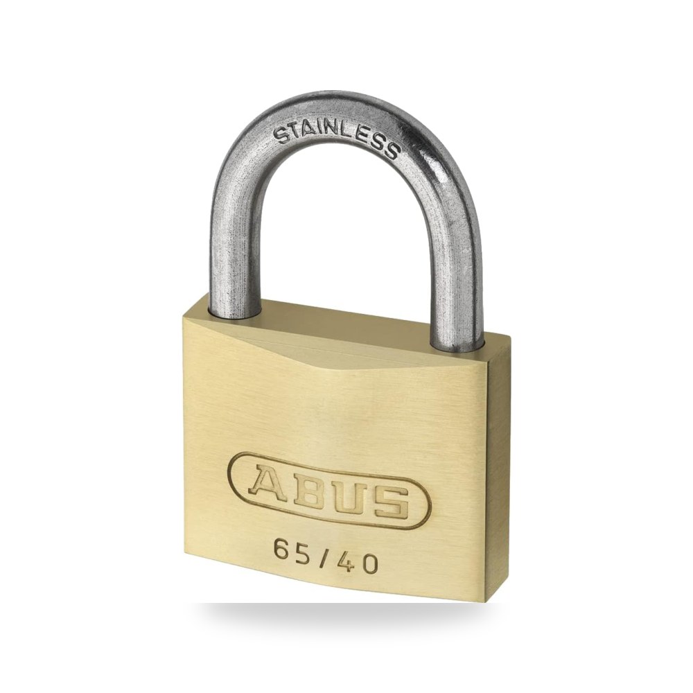 أبوس (ABUS) - قفل أمان نحاسي صلب فائق الجودة موديل 65IB4063C مقاس قياسي قوس ستيل