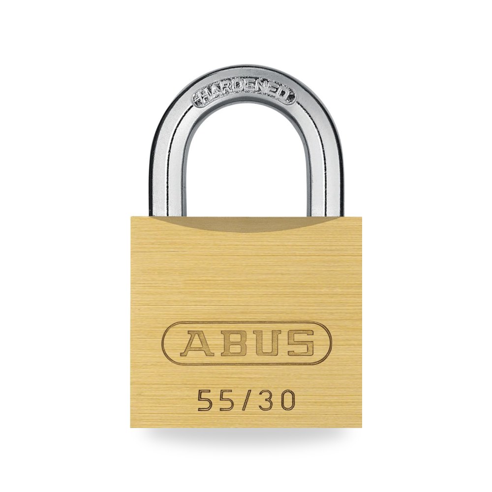 أبوس (ABUS) - قفل أمان نحاسي صلب فائق الجودة موديل 60028540 مقاس قياسي قوس ستيل مقسى
