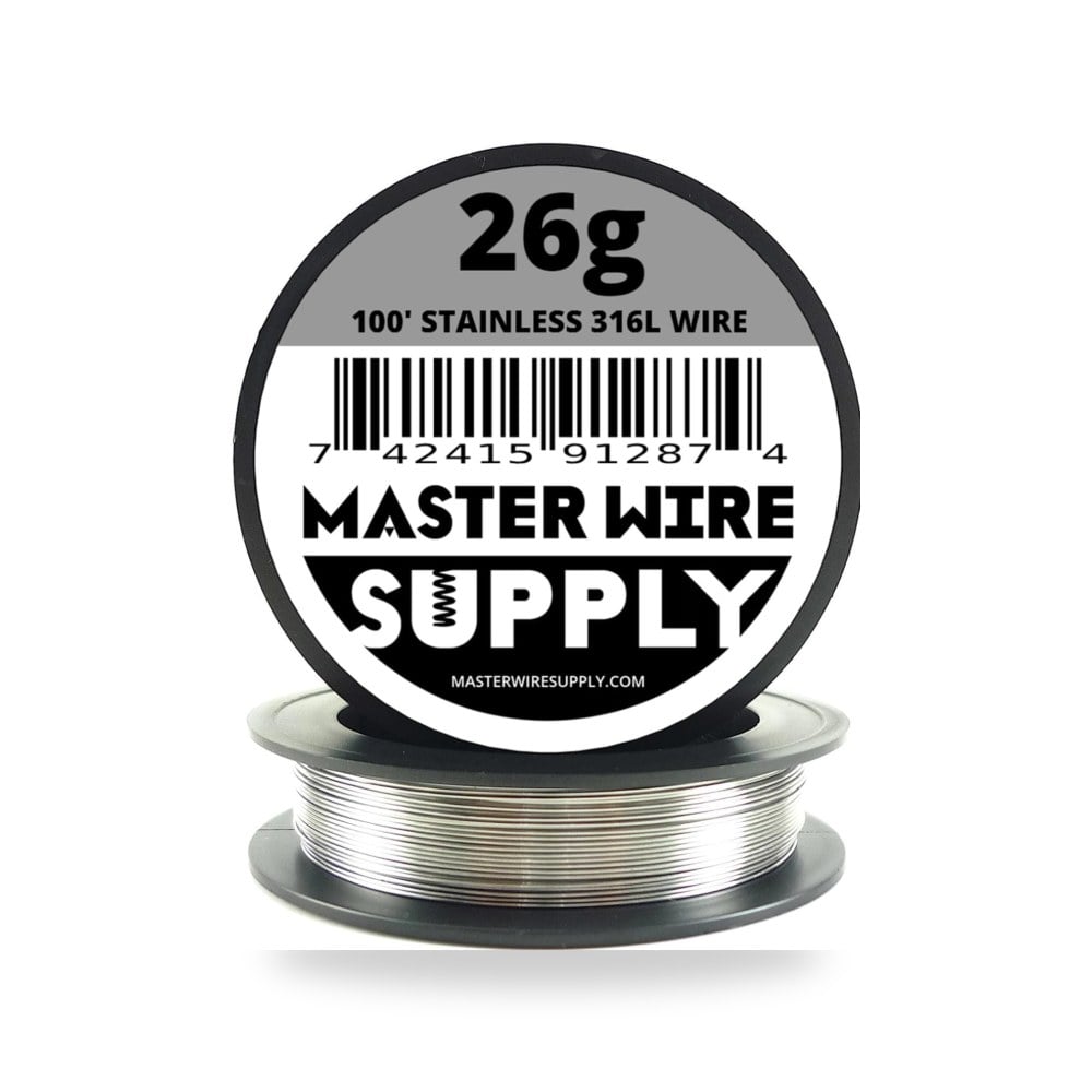 ماستر واير سبلاي ستانلس ستيل 316L - 30 متر - قياس 26