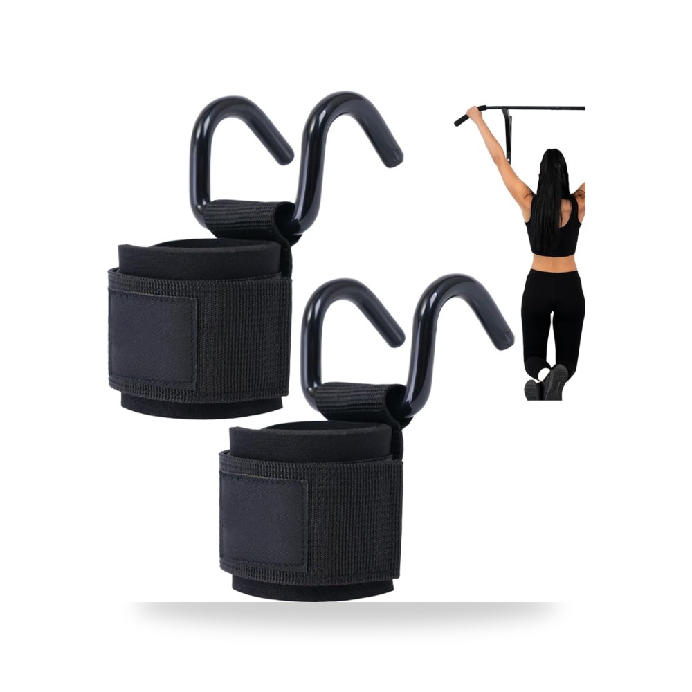 خطافات رفع الاثقال للرجال احزمة دعم المعصم موديل Pull-Ups