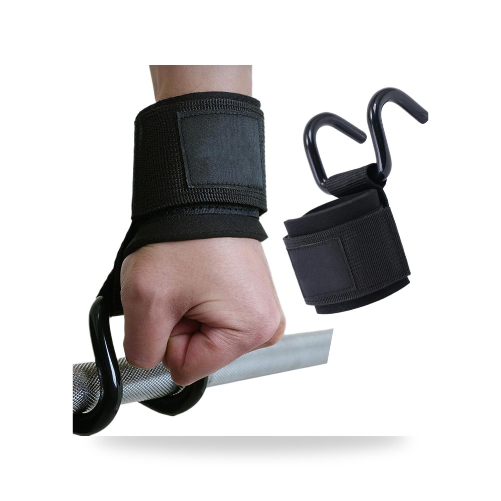 خطافات رفع احزمة دعم المعصم لرفع الاثقال موديل Pull-Ups