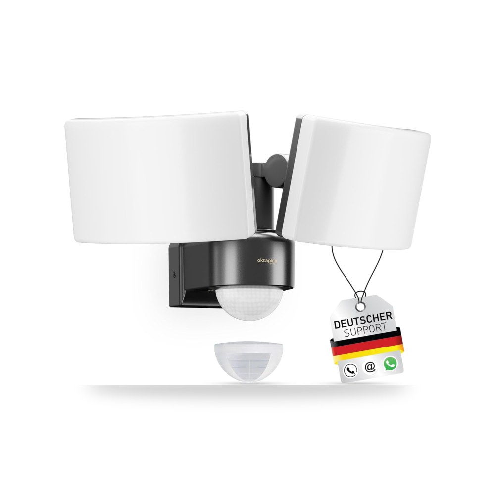 كشاف LED خارجي كالي دوس موشن من اوكتابليكس، مصباح LED مزدوج موديل IP65
