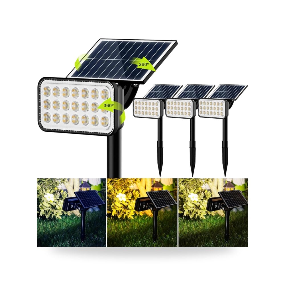 جاكي ليد مصابيح سبوت تعمل بالطاقة الشمسية 84 مصباح LED 5 موديل IP65
