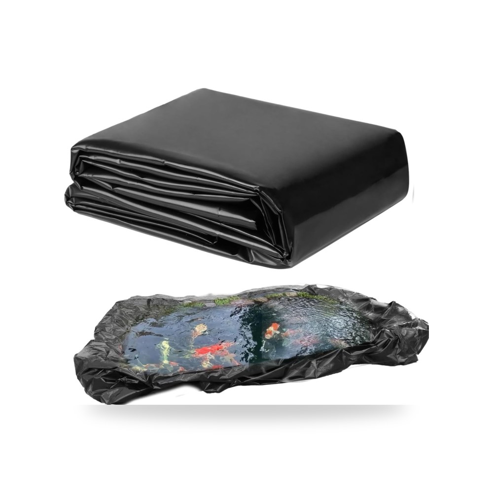 بطانة بركة سوداء شديدة التحمل من البولي ايثيلين 2 متر × 4