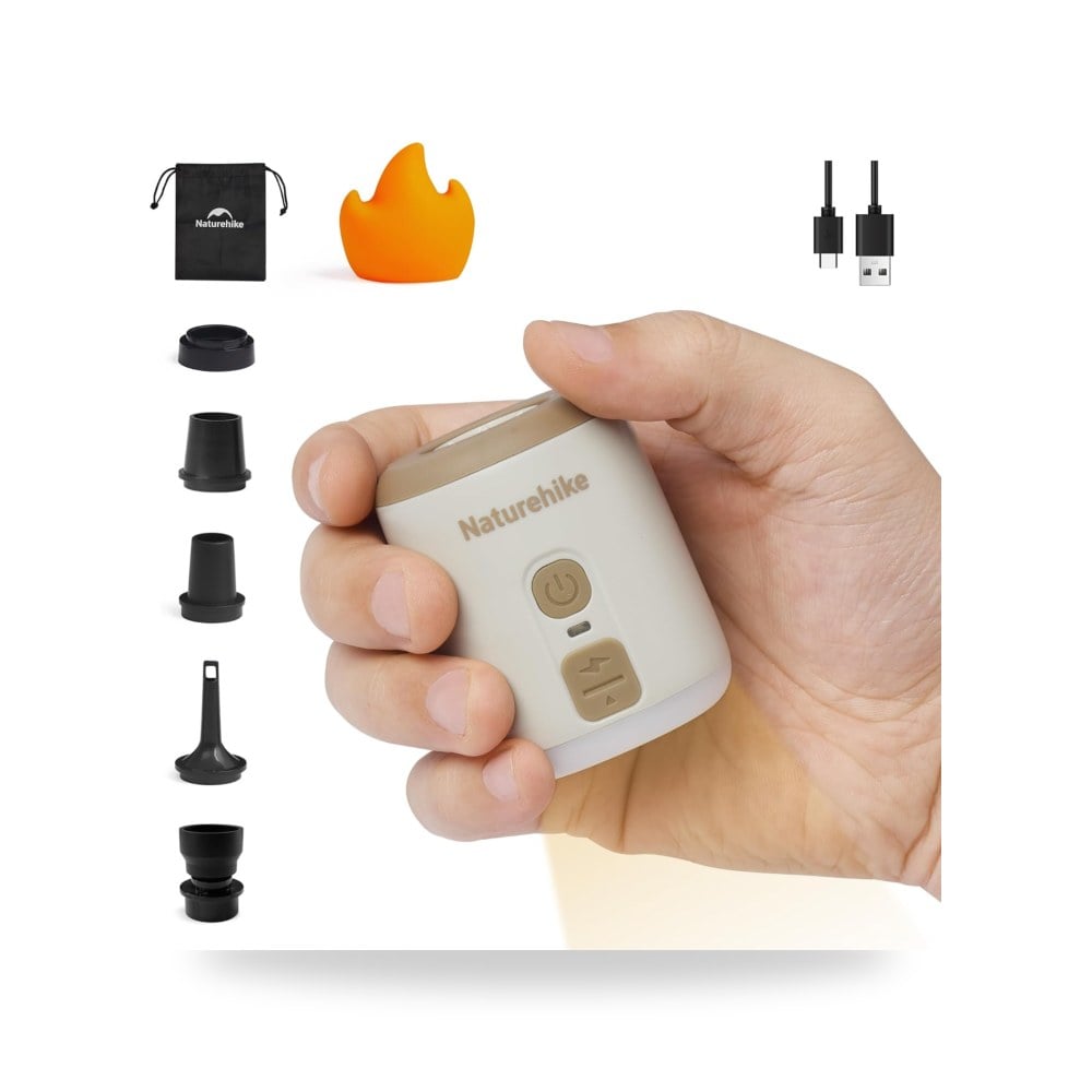 بطاريات ناتشر هايك مضخة هواء كهربائية صغيرة ويند ميني موديل USB-C
