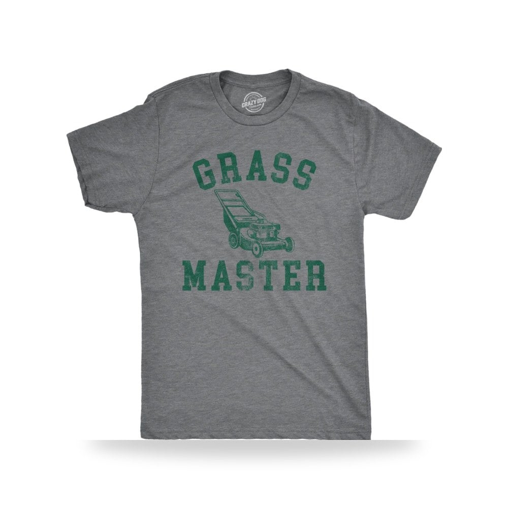 قميص مطبوع عليه Grass Master Lawn Mower Dad